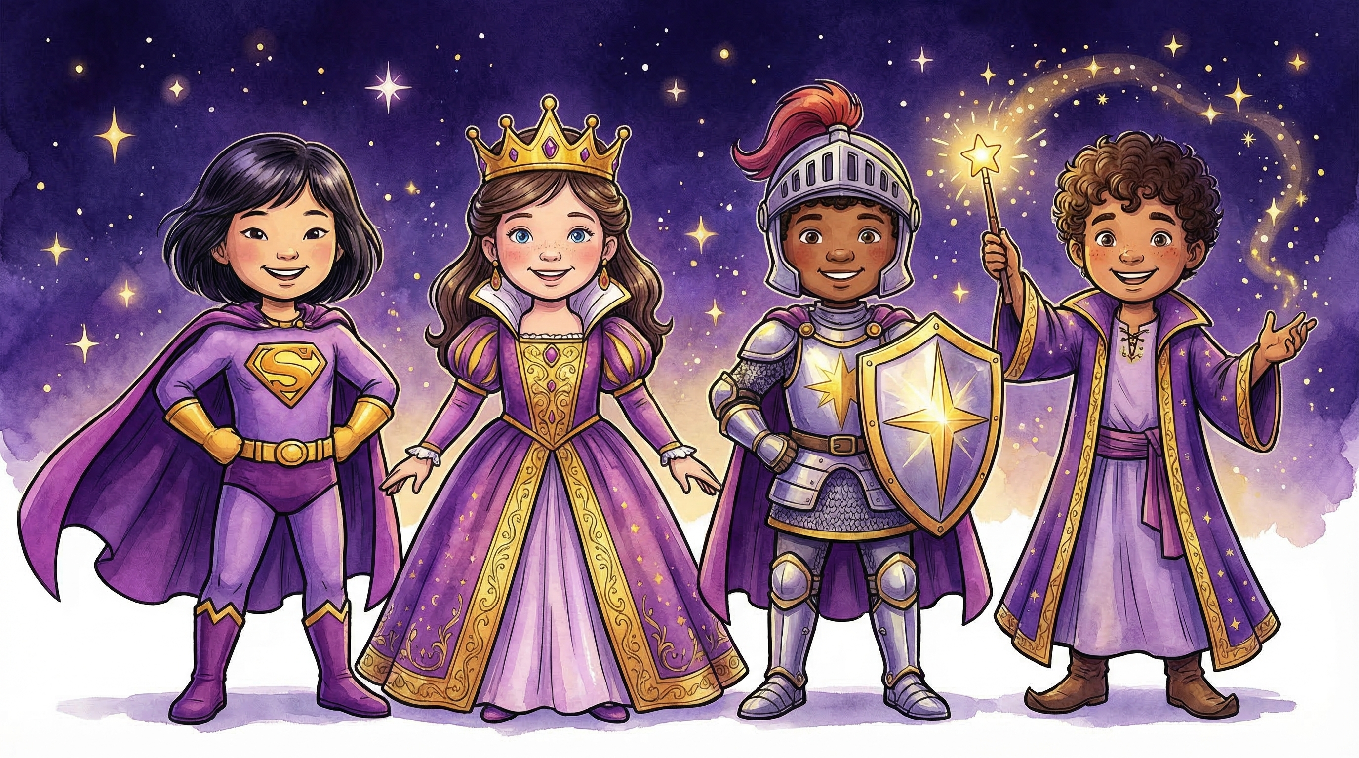 Kids imagining their own adventures